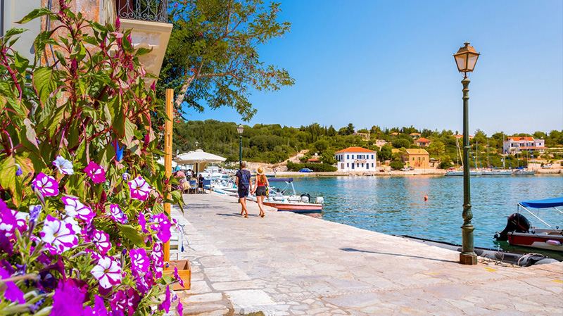 Kefalonia mountains and bay