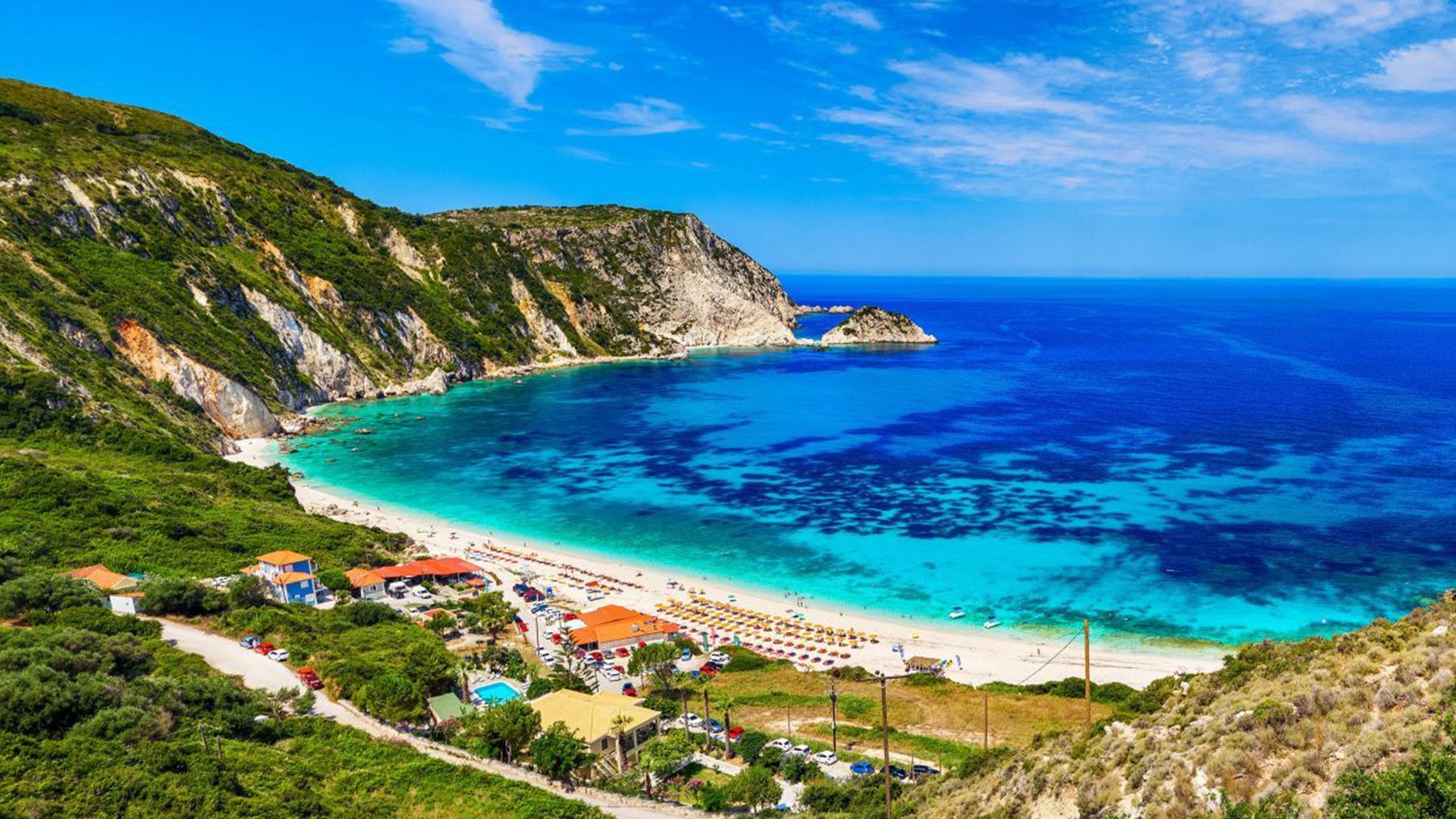 The coastline of Kefalonia